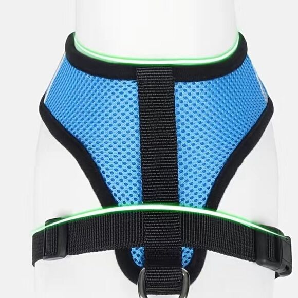 Red Adjustable Reflective Pet Harness And Leash Set! NWT - Picture 4 of 6